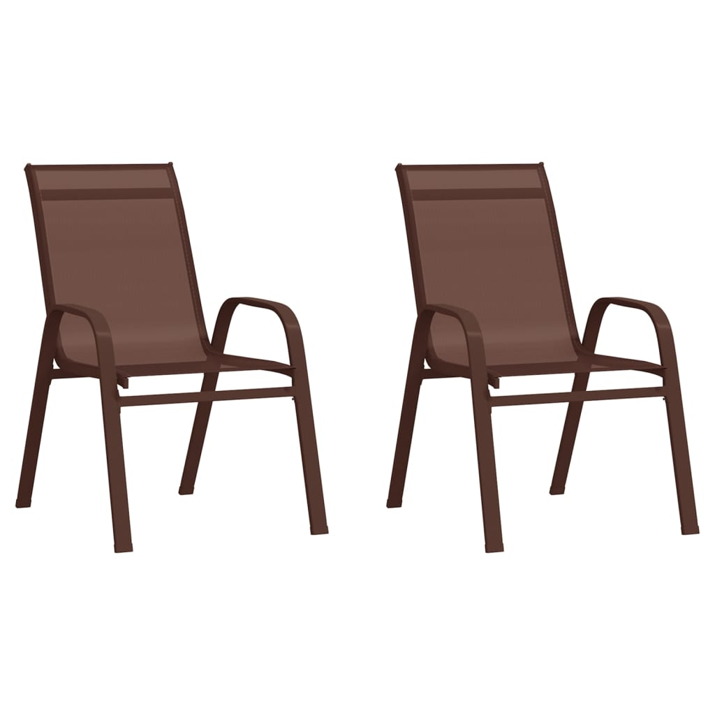3-tlg. Garten-Bistro-Set Braun