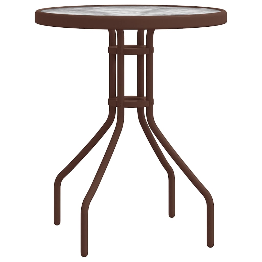 3-tlg. Garten-Bistro-Set Braun