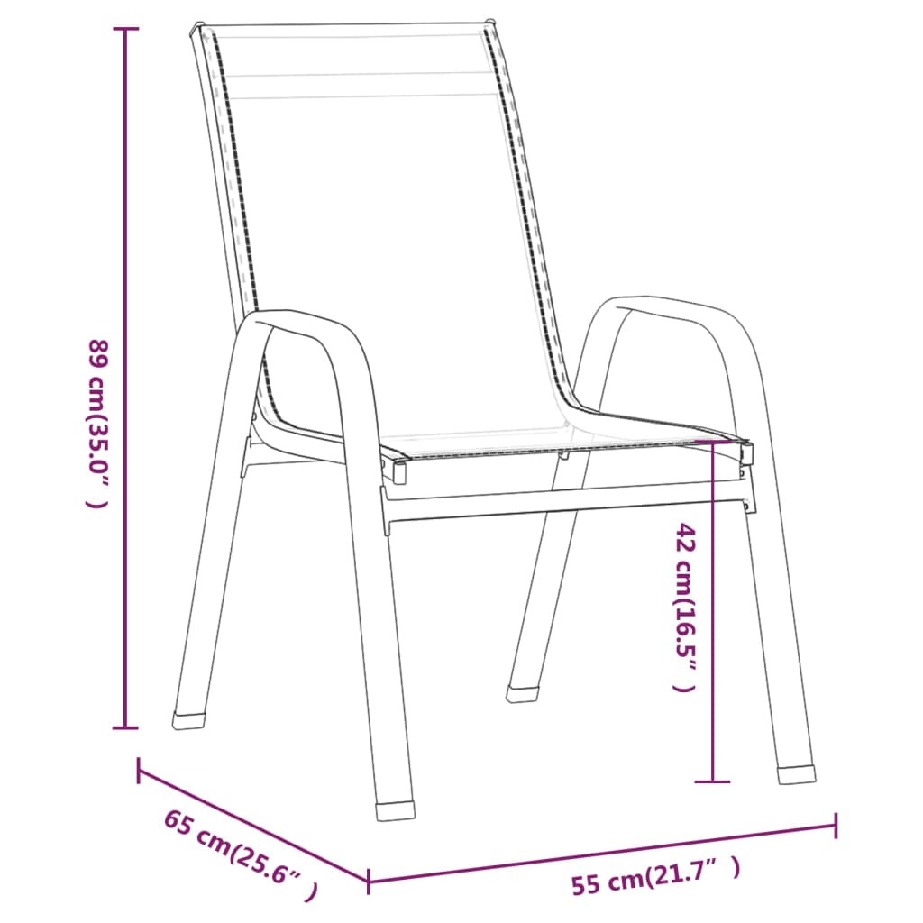 3-tlg. Garten-Bistro-Set Braun