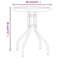 Thumbnail for 3-tlg. Garten-Bistro-Set Braun