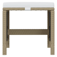 Thumbnail for 19-tlg. Garten-Essgruppe mit Kissen Poly Rattan Beige