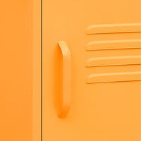 Thumbnail for Nachttische 2 Stk. Senfgelb 35x35x51 cm Stahl