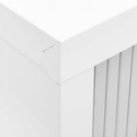 Thumbnail for Schrank mit Schiebetür & Pflanzkasten Grau 90x40x113 cm Stahl