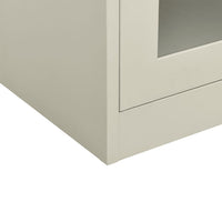 Thumbnail for Büroschrank mit Pflanzkasten Hellgrau 90x40x128 cm Stahl