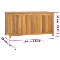 Thumbnail for Gartenbox 114x50x58 cm Massivholz Teak