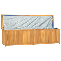 Thumbnail for Gartenbox 200x50x53 cm Massivholz Teak