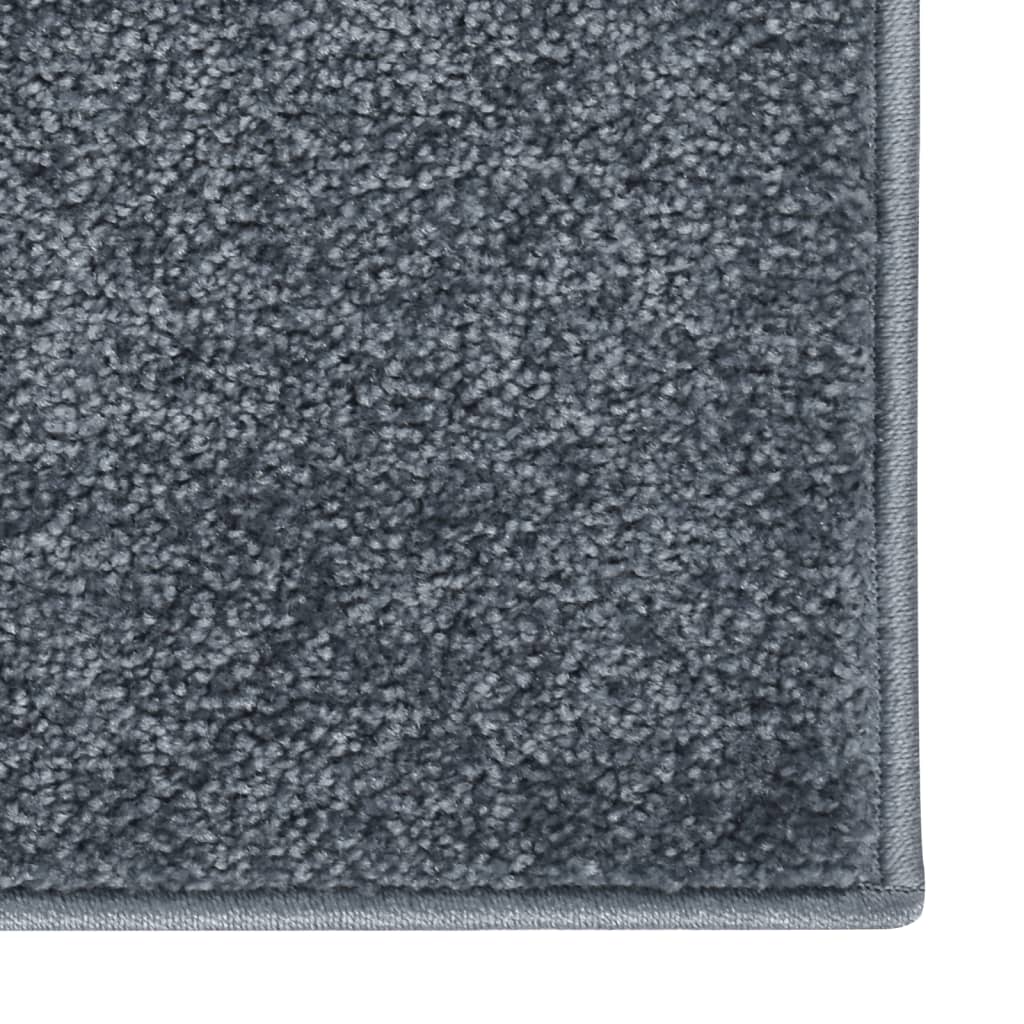 Teppich Kurzflor 240x340 cm Anthrazit