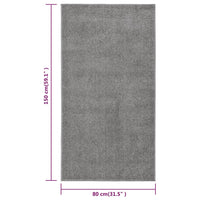 Thumbnail for Teppich Kurzflor 80x150 cm Grau