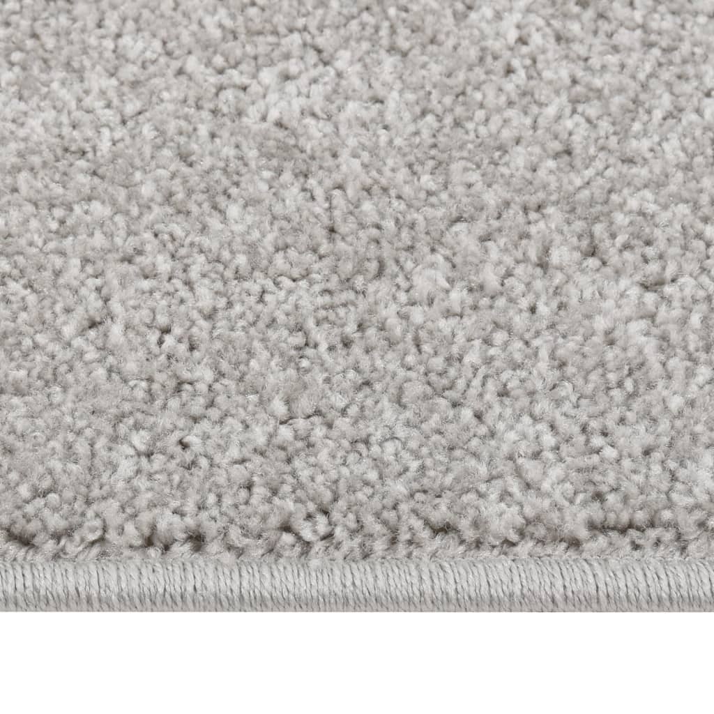Teppich Kurzflor 200x290 cm Hellgrau