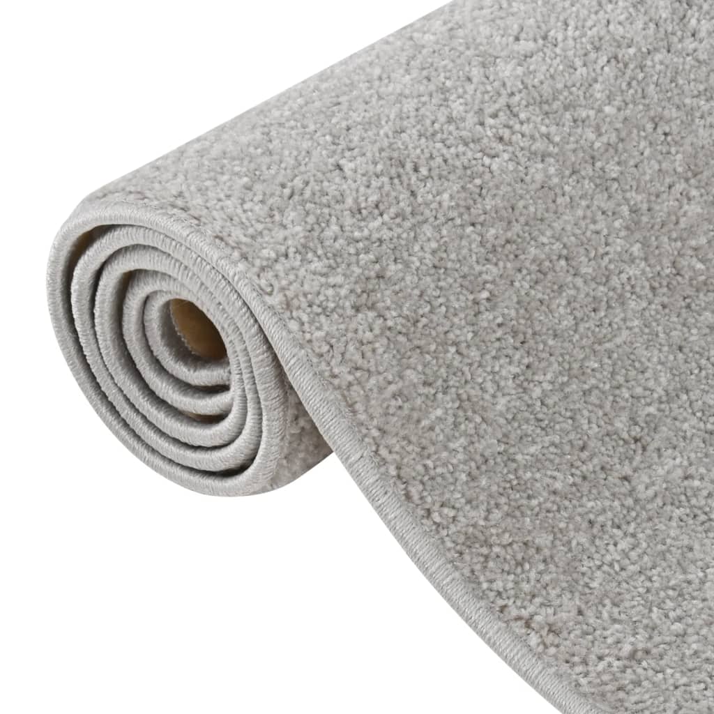 Teppich Kurzflor 200x290 cm Hellgrau