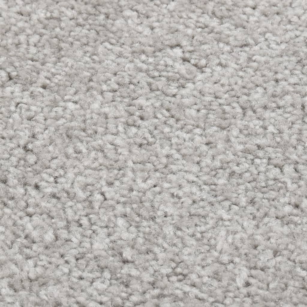 Teppich Kurzflor 240x340 cm Hellgrau