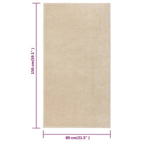 Thumbnail for Teppich Kurzflor 80x150 cm Beige