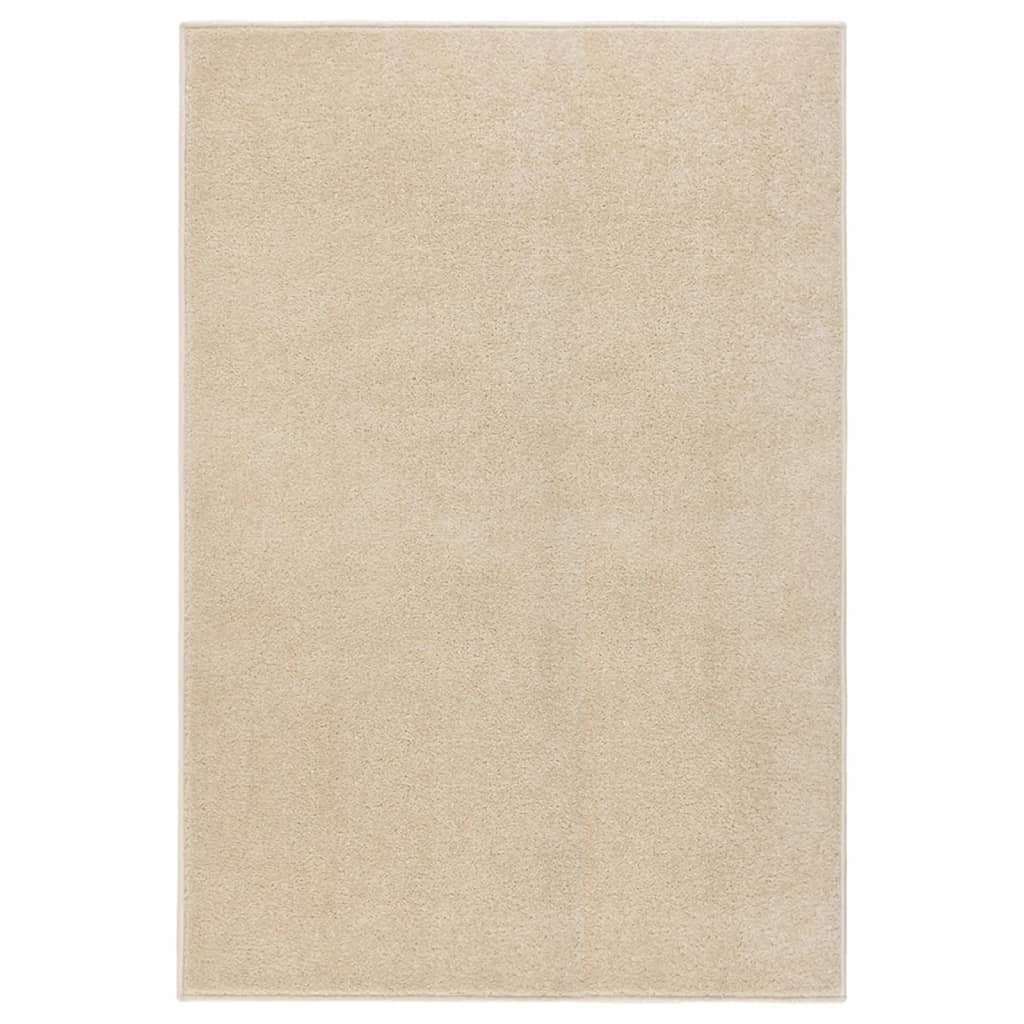 Teppich Kurzflor 200x290 cm Beige