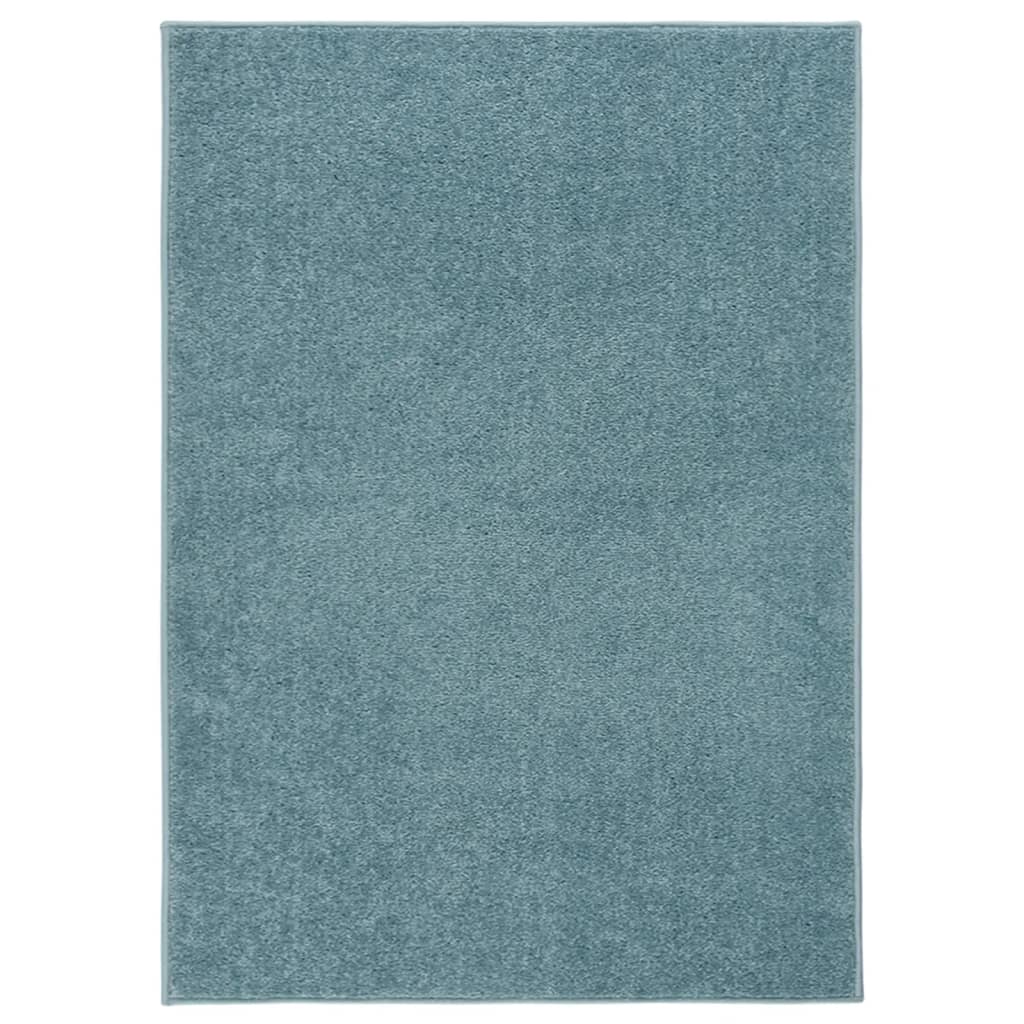 Teppich Kurzflor 240x340 cm Blau