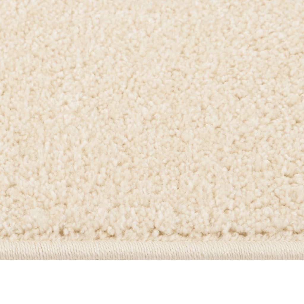 Teppich Kurzflor 120x170 cm Creme