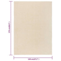 Thumbnail for Teppich Kurzflor 120x170 cm Creme