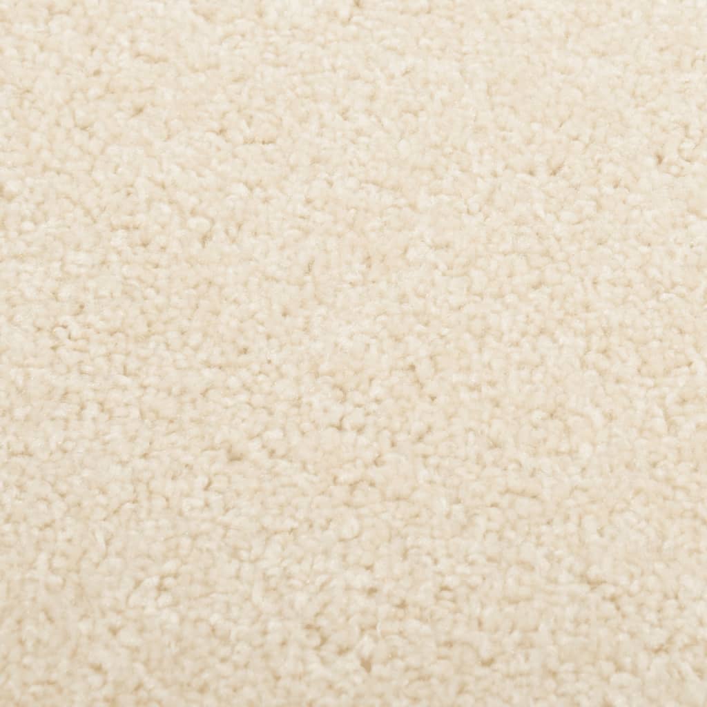 Teppich Kurzflor 140x200 cm Creme