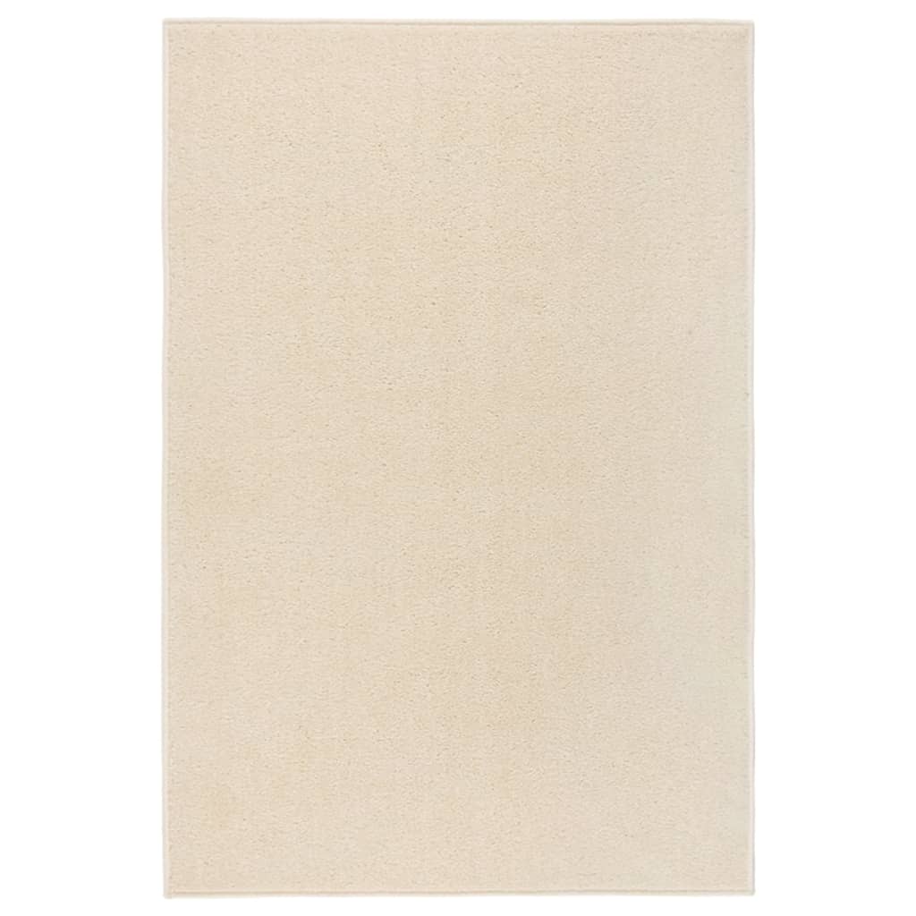 Teppich Kurzflor 200x290 cm Creme