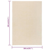 Thumbnail for Teppich Kurzflor 200x290 cm Creme