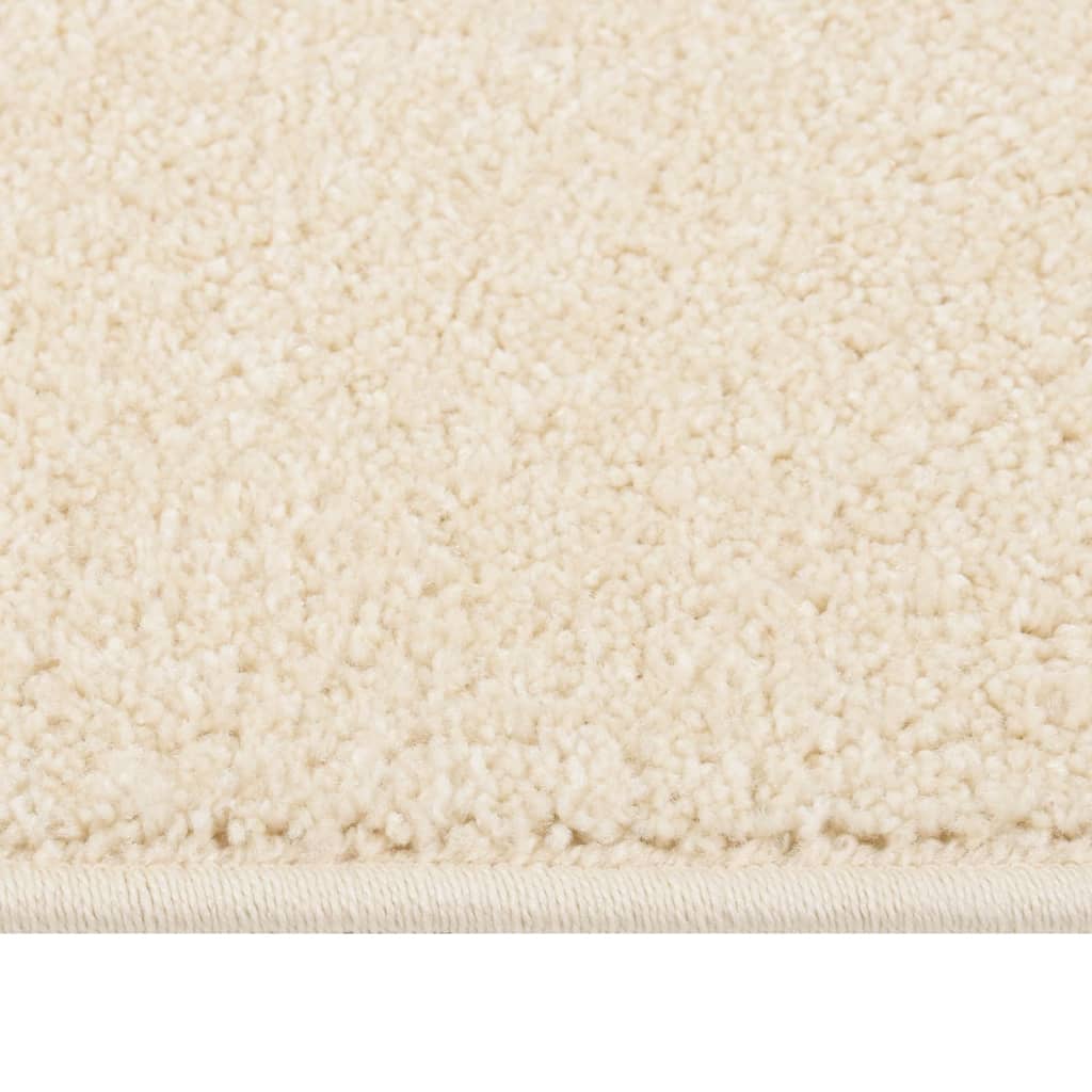 Teppich Kurzflor 240x340 cm Creme