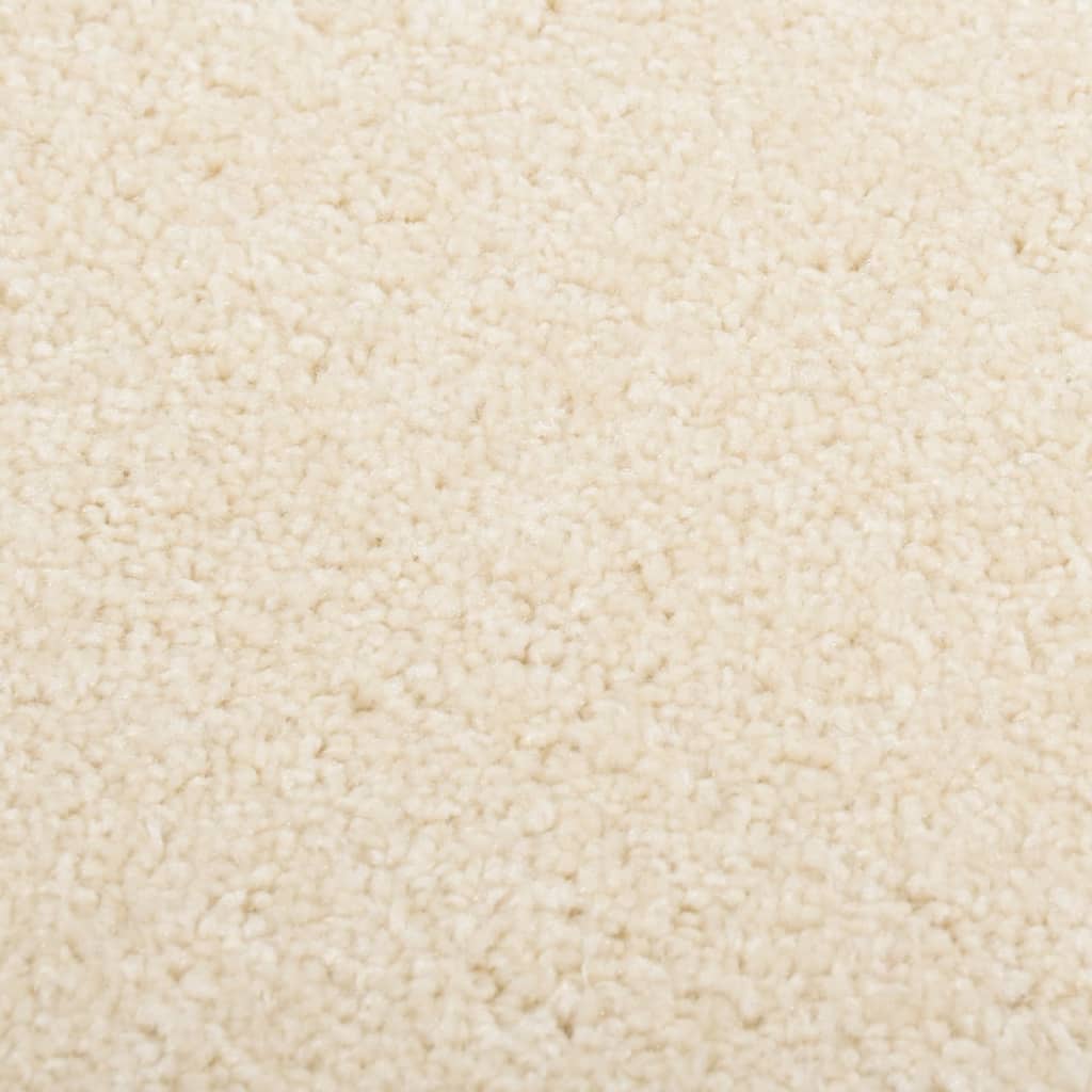 Teppich Kurzflor 240x340 cm Creme