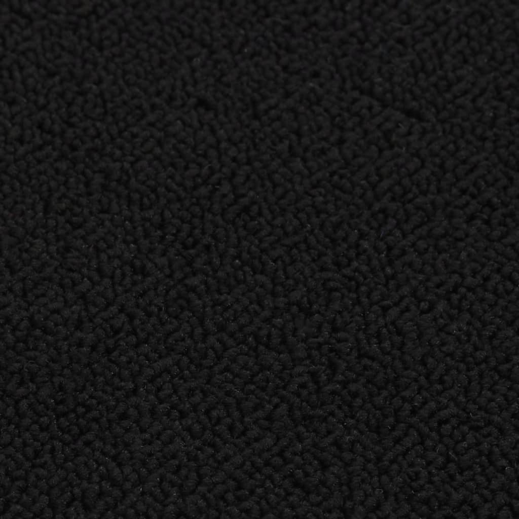 Treppenstufenmatten 15 Stk. 75x20 cm Schwarz Anti-Rutsch