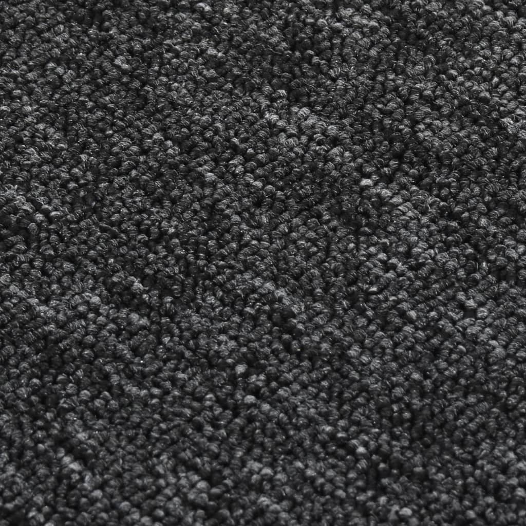 Treppenstufenmatten 15 Stk. 75x20 cm Anthrazit Anti-Rutsch
