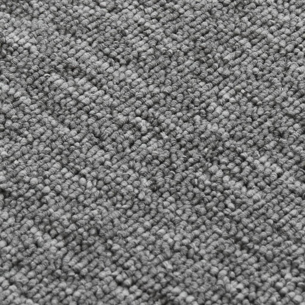 Treppenstufenmatten 15 Stk. 60x25 cm Grau Anti-Rutsch