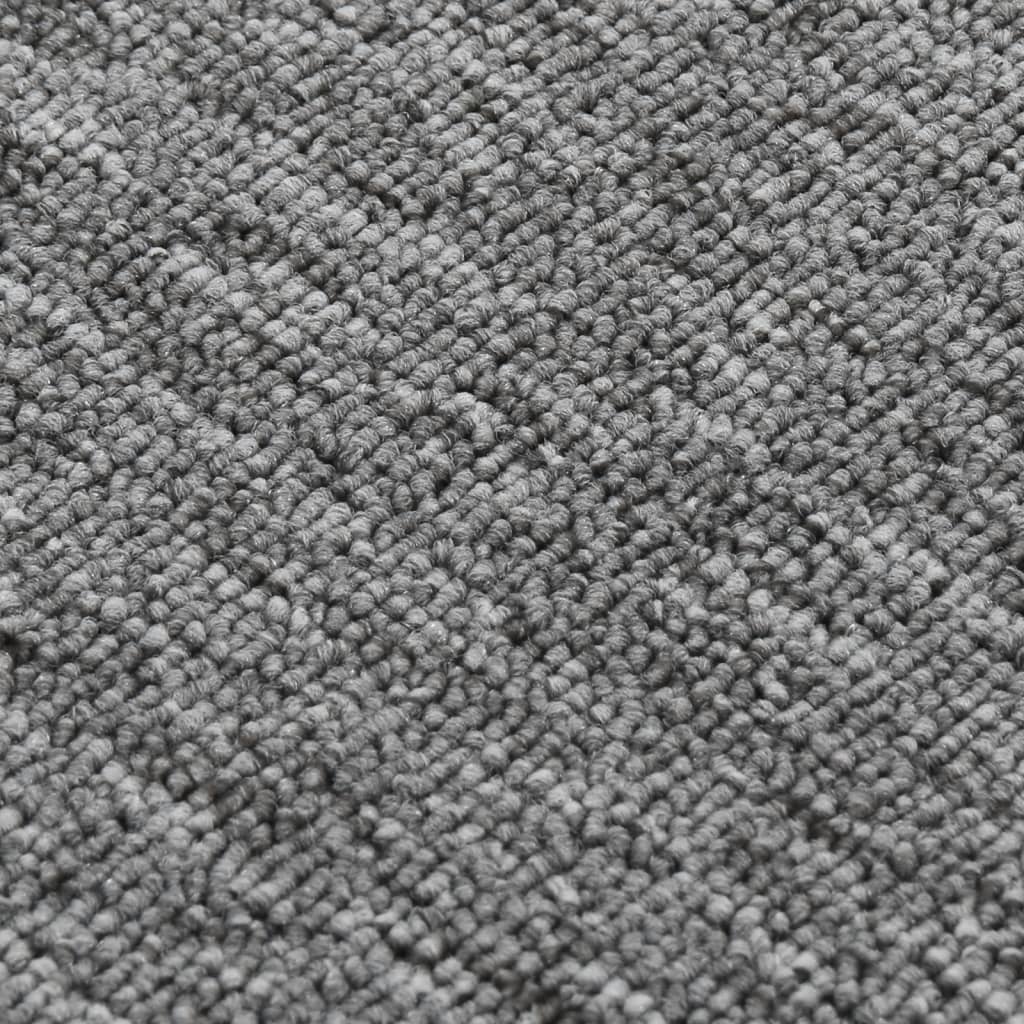 Treppenstufenmatten 15 Stk. 75x20 cm Grau Anti-Rutsch