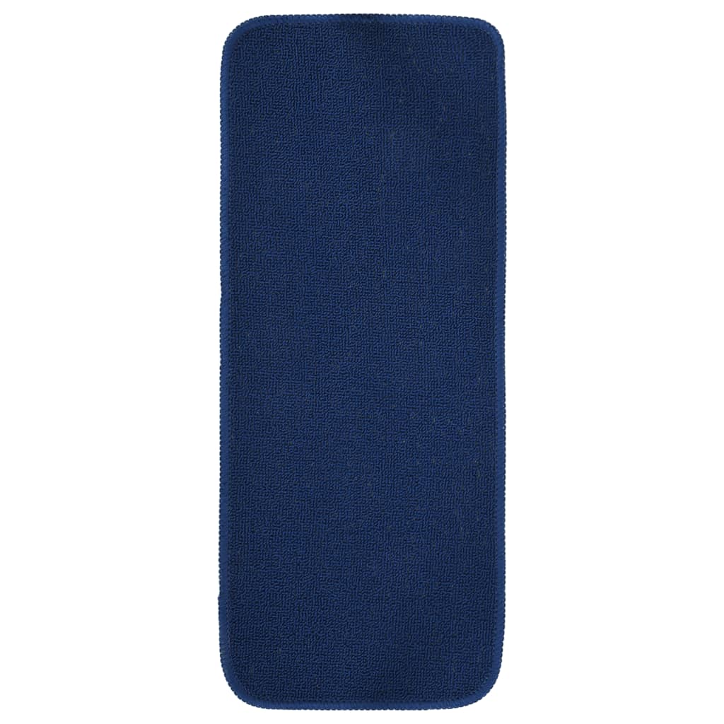 Treppenstufenmatten 15 Stk. 60x25 cm Marineblau Anti-Rutsch