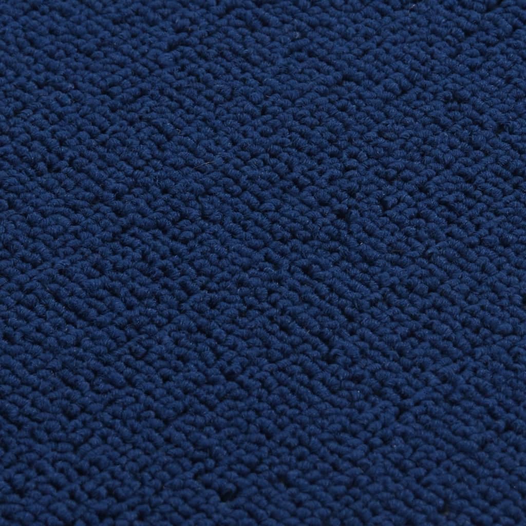 Treppenstufenmatten 15 Stk. 60x25 cm Marineblau Anti-Rutsch