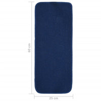 Thumbnail for Treppenstufenmatten 15 Stk. 60x25 cm Marineblau Anti-Rutsch
