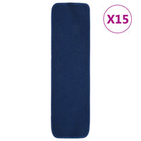 Thumbnail for Treppenstufenmatten 15 Stk. 75x20 cm Marineblau Anti-Rutsch