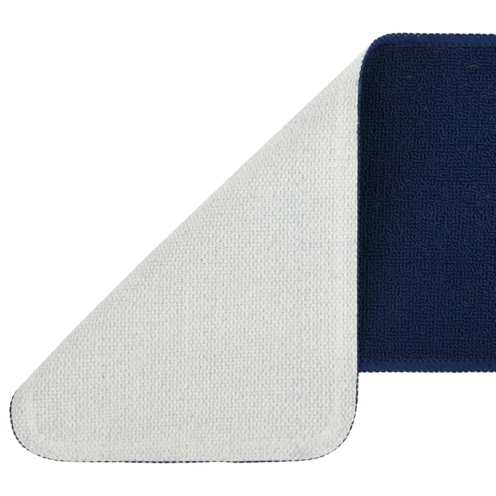 Treppenstufenmatten 15 Stk. 75x20 cm Marineblau Anti-Rutsch
