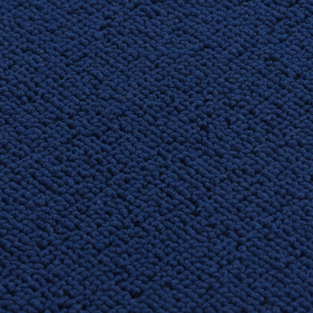 Treppenstufenmatten 15 Stk. 75x20 cm Marineblau Anti-Rutsch
