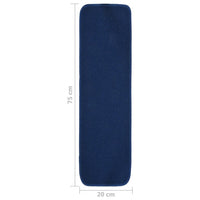 Thumbnail for Treppenstufenmatten 15 Stk. 75x20 cm Marineblau Anti-Rutsch