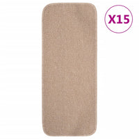 Thumbnail for Antirutsch Stufenmatten 15 Stk. 60x25 cm Beige Rechteckig