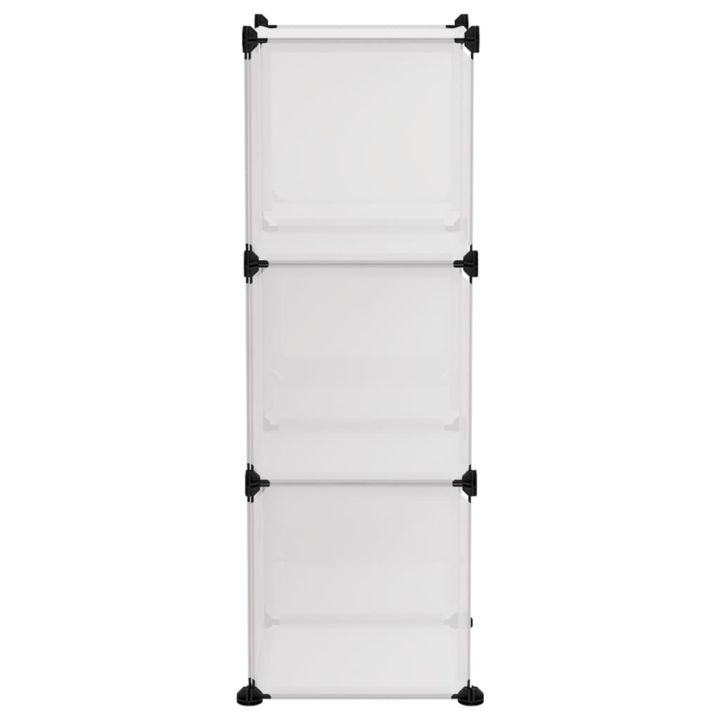 Regalsystem mit 6 Würfeln Transparent PP