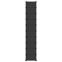 Thumbnail for Schuhregal Schwarz 44x32x174 cm PP