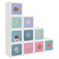 Thumbnail for Kinderschrank Modular mit 10 Würfeln Weiß PP