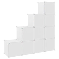 Thumbnail for Kinderschrank Modular mit 10 Würfeln Weiß PP