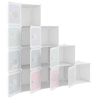 Thumbnail for Kinderschrank Modular mit 10 Würfeln Weiß PP