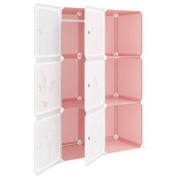 Thumbnail for Kinderschrank Modular mit 6 Würfeln Rosa PP