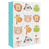 Thumbnail for Kinderschrank Modular mit 12 Würfeln Grün PP