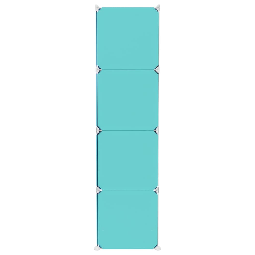 Kinderschrank Modular mit 12 Würfeln Grün PP