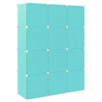Thumbnail for Kinderschrank Modular mit 12 Würfeln Grün PP