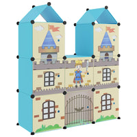 Thumbnail for Kinderschrank Modular mit 8 Würfeln Blau PP