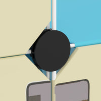 Thumbnail for Kinderschrank Modular mit 8 Würfeln Blau PP