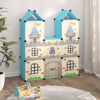 Thumbnail for Kinderschrank Modular mit 8 Würfeln Blau PP