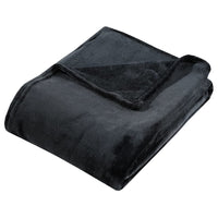 Thumbnail for Decke Schwarz 130x170 cm Polyester